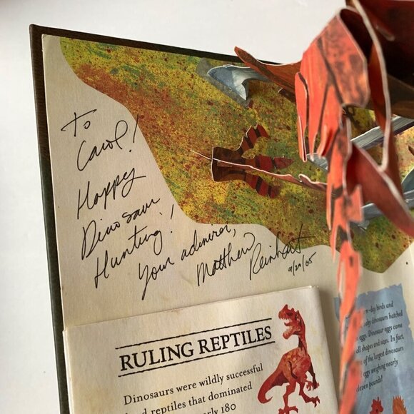 Encyclopedia Prehistorica Dinosaurs Pop Up Book Sabuda Reinhart SIGNED - Picture 3 of 6